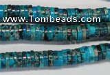 CDI276 15.5 inches 2*8mm heishi dyed imperial jasper beads