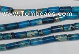 CDI278 15.5 inches 4*8mm tube dyed imperial jasper beads