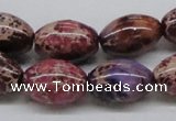 CDI32 16 inches 13*18mm rice dyed imperial jasper beads wholesale