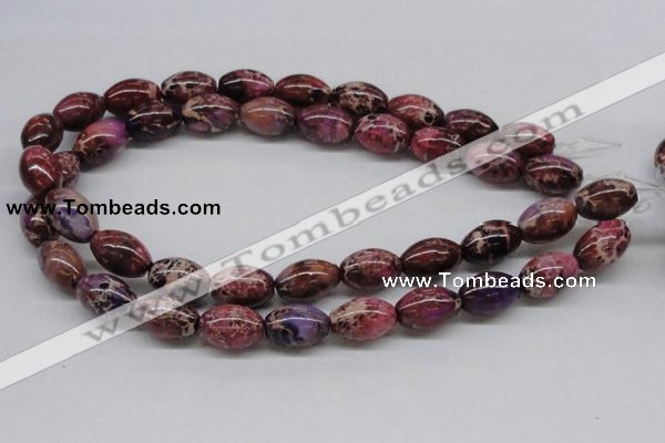 CDI32 16 inches 13*18mm rice dyed imperial jasper beads wholesale