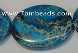 CDI320 15.5 inches 35*45mm oval dyed imperial jasper beads