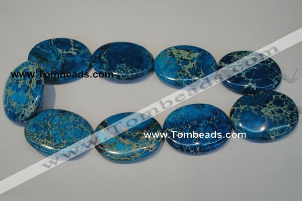 CDI320 15.5 inches 35*45mm oval dyed imperial jasper beads