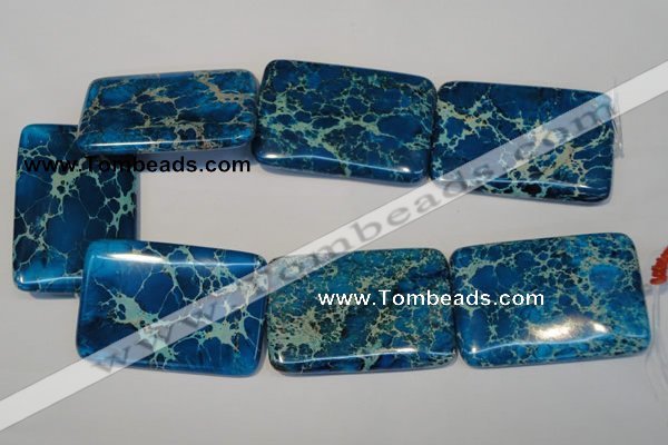 CDI335 15.5 inches 40*60mm rectangle dyed imperial jasper beads