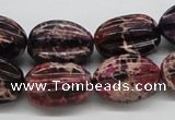 CDI36 16 inches 15*20mm star fruit shaped dyed imperial jasper beads