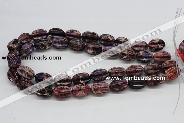 CDI36 16 inches 15*20mm star fruit shaped dyed imperial jasper beads