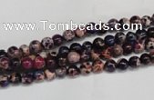 CDI360 15.5 inches 4mm round dyed imperial jasper beads