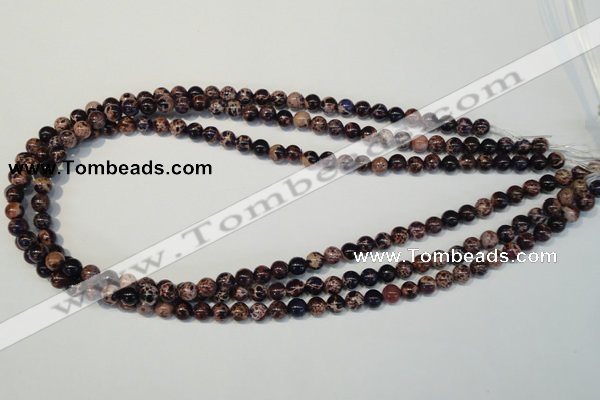 CDI361 15.5 inches 6mm round dyed imperial jasper beads