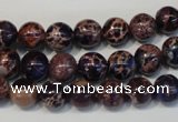 CDI362 15.5 inches 8mm round dyed imperial jasper beads