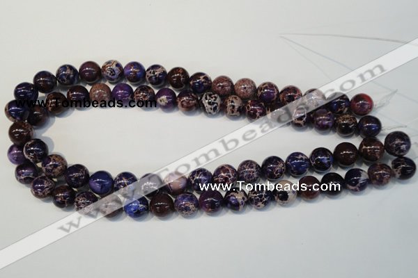 CDI364 15.5 inches 12mm round dyed imperial jasper beads