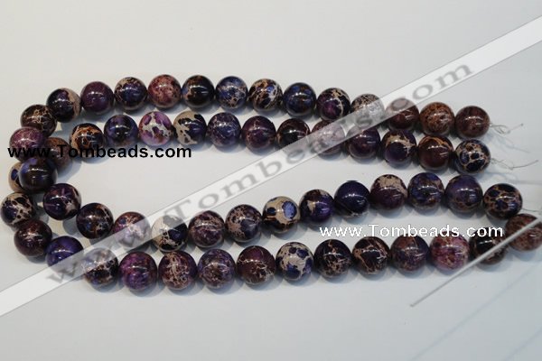 CDI365 15.5 inches 14mm round dyed imperial jasper beads