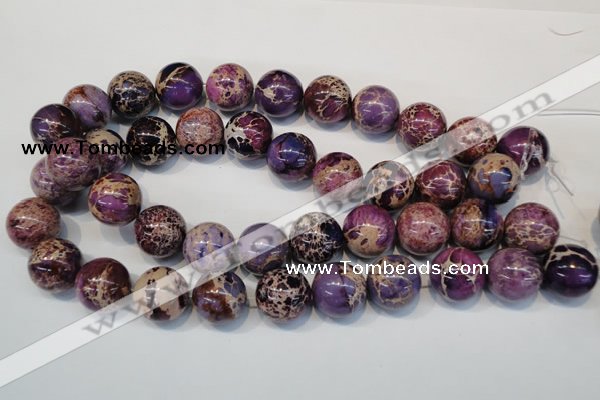 CDI368 15.5 inches 20mm round dyed imperial jasper beads