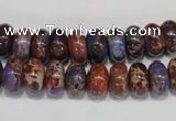 CDI371 15.5 inches 6*10mm rondelle dyed imperial jasper beads