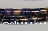 CDI380 15.5 inches 8*10mm tube dyed imperial jasper beads