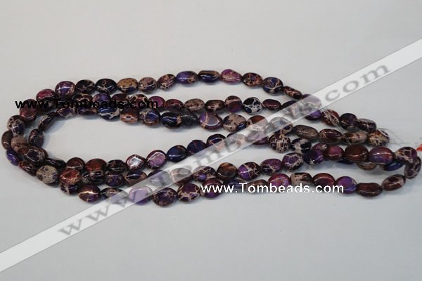 CDI389 15.5 inches 10*12mm nugget dyed imperial jasper beads