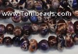 CDI390 15.5 inches 6*9mm nugget dyed imperial jasper beads