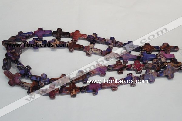 CDI450 15.5 inches 15*20mm cross dyed imperial jasper beads