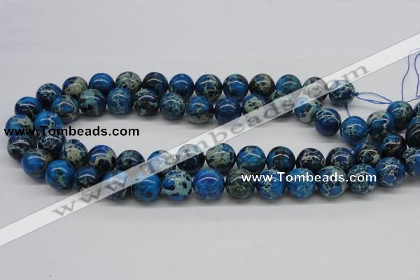 CDI46 16 inches 14mm round dyed imperial jasper beads wholesale