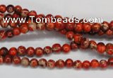 CDI490 15.5 inches 4mm round dyed imperial jasper beads