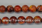 CDI493 15.5 inches 10mm round dyed imperial jasper beads