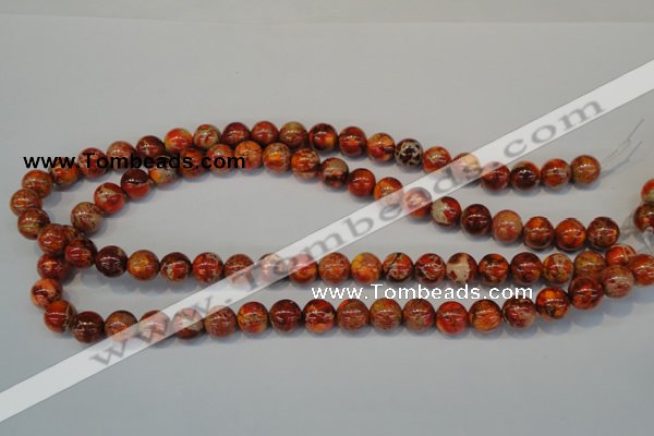 CDI493 15.5 inches 10mm round dyed imperial jasper beads