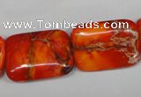 CDI556 15.5 inches 18*25mm rectangle dyed imperial jasper beads