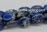 CDI58 16 inches 12*16mm oval dyed imperial jasper beads wholesale