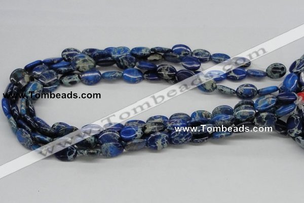 CDI58 16 inches 12*16mm oval dyed imperial jasper beads wholesale