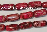 CDI598 15.5 inches 8*16mm column dyed imperial jasper beads