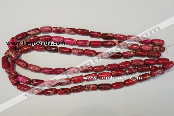 CDI598 15.5 inches 8*16mm column dyed imperial jasper beads