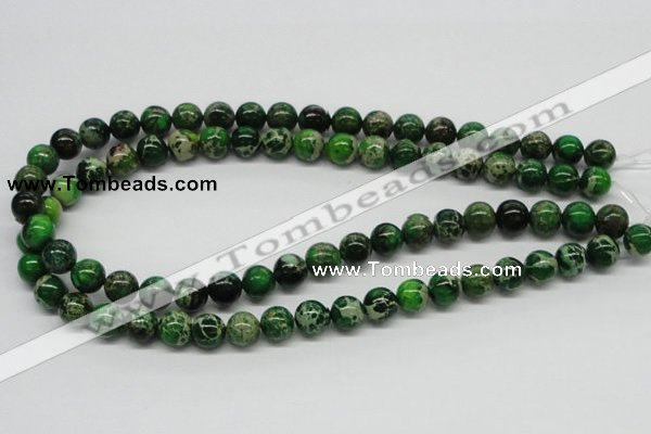 CDI69 16 inches 10mm round dyed imperial jasper beads wholesale