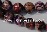 CDI697 15.5 inches 12mm round dyed imperial jasper beads