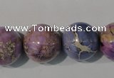 CDI698 15.5 inches 18mm round dyed imperial jasper beads