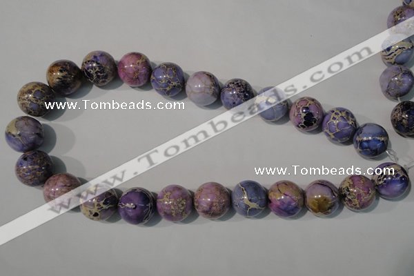 CDI698 15.5 inches 18mm round dyed imperial jasper beads