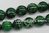 CDI70 16 inches 12mm round dyed imperial jasper beads wholesale