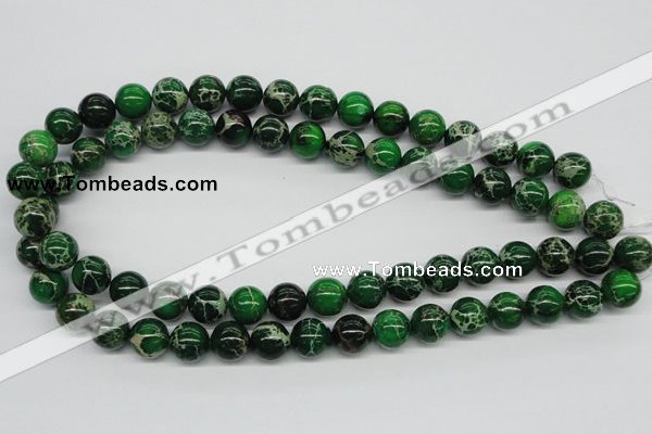 CDI70 16 inches 12mm round dyed imperial jasper beads wholesale