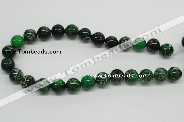 CDI71 16 inches 16mm round dyed imperial jasper beads wholesale