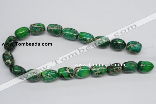 CDI74 16 inches 15*20mm nuggets dyed imperial jasper beads wholesale