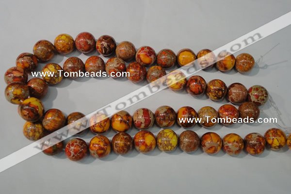 CDI742 15.5 inches 16mm round dyed imperial jasper beads