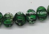 CDI75 16 inches 12*16mm pumpkin dyed imperial jasper beads wholesale