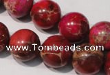 CDI763 15.5 inches 16mm round dyed imperial jasper beads