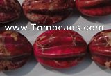 CDI769 15.5 inches 18*25mm star fruit shaped dyed imperial jasper beads