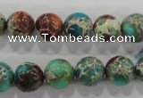 CDI804 15.5 inches 11mm round dyed imperial jasper beads wholesale