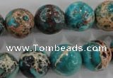 CDI806 15.5 inches 14mm round dyed imperial jasper beads wholesale