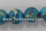 CDI808 15.5 inches 18mm round dyed imperial jasper beads wholesale