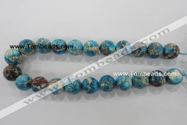 CDI808 15.5 inches 18mm round dyed imperial jasper beads wholesale