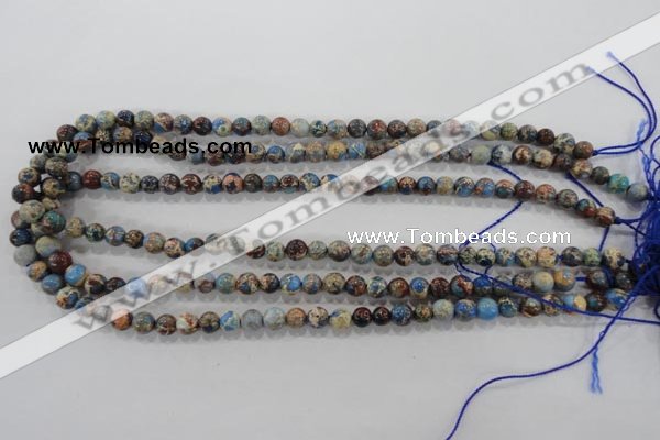 CDI812 15.5 inches 6mm round dyed imperial jasper beads wholesale