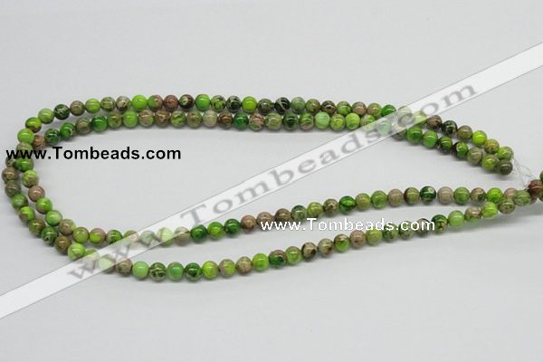 CDI82 16 inches 6mm round dyed imperial jasper beads wholesale