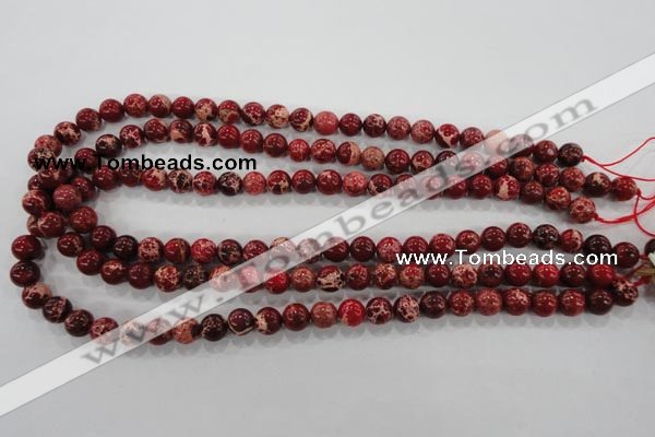 CDI822 15.5 inches 8mm round dyed imperial jasper beads wholesale