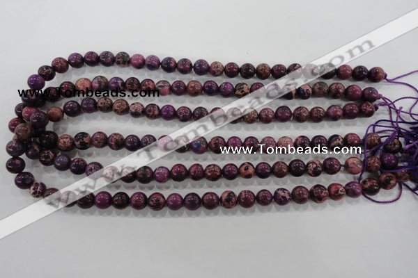 CDI832 15.5 inches 8mm round dyed imperial jasper beads wholesale