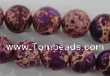 CDI835 15.5 inches 14mm round dyed imperial jasper beads wholesale